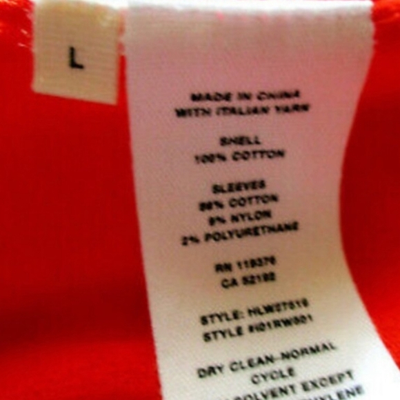 Helmut Lang Archive Orange Cold Shoulder Tank With Sleeves Size L NWT - Picture 6 of 10